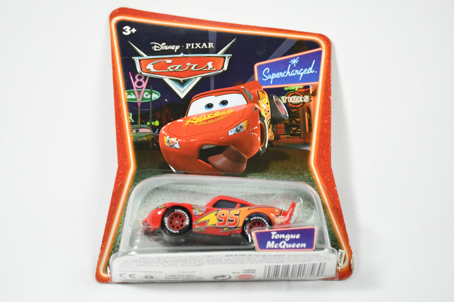 Disney-Pixar-Cars-Supercharged-Tongue McQueen-Diecast-L0545