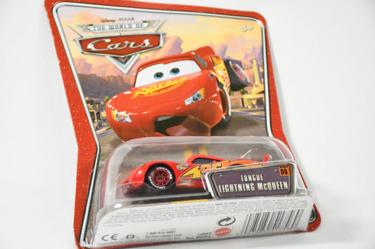 Disney-Pixar-Cars-Mattel-Tongue Lightning McQueen-#09-L6553 M1054-NIB