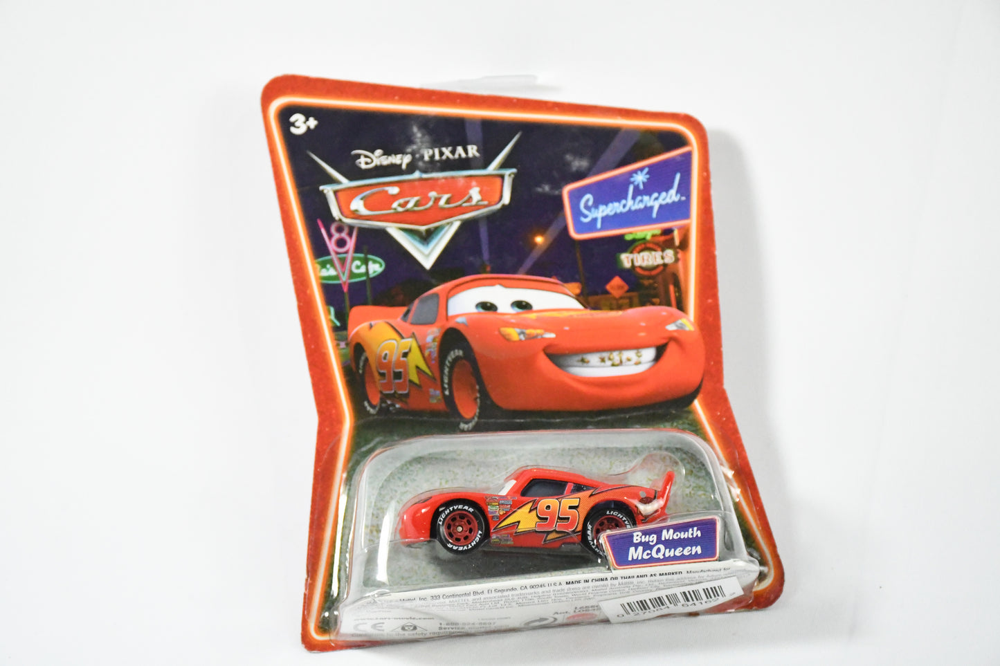 Disney-Pixar-Cars-Bug Mouth McQueen-Supercharged-L6550 L0545-NIB