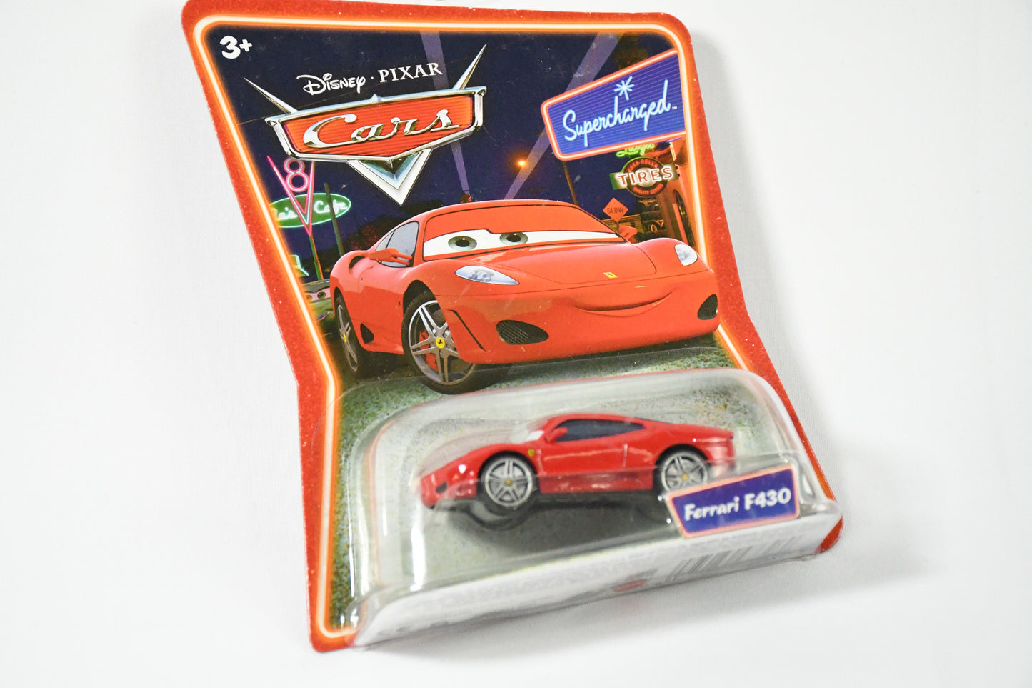 Disney-Pixar- Cars-Mattel- Ferrari F430-Supercharge-K4592 L0545