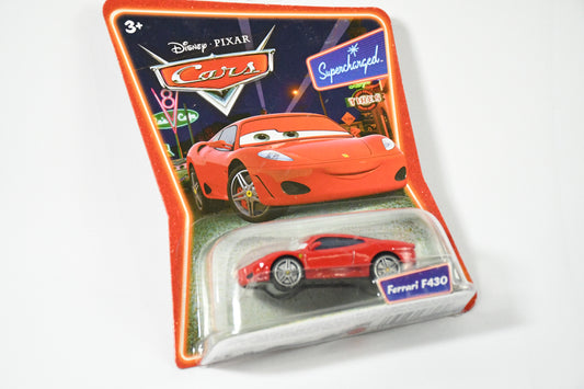 Disney-Pixar- Cars-Mattel- Ferrari F430-Supercharge-K4592 L0545