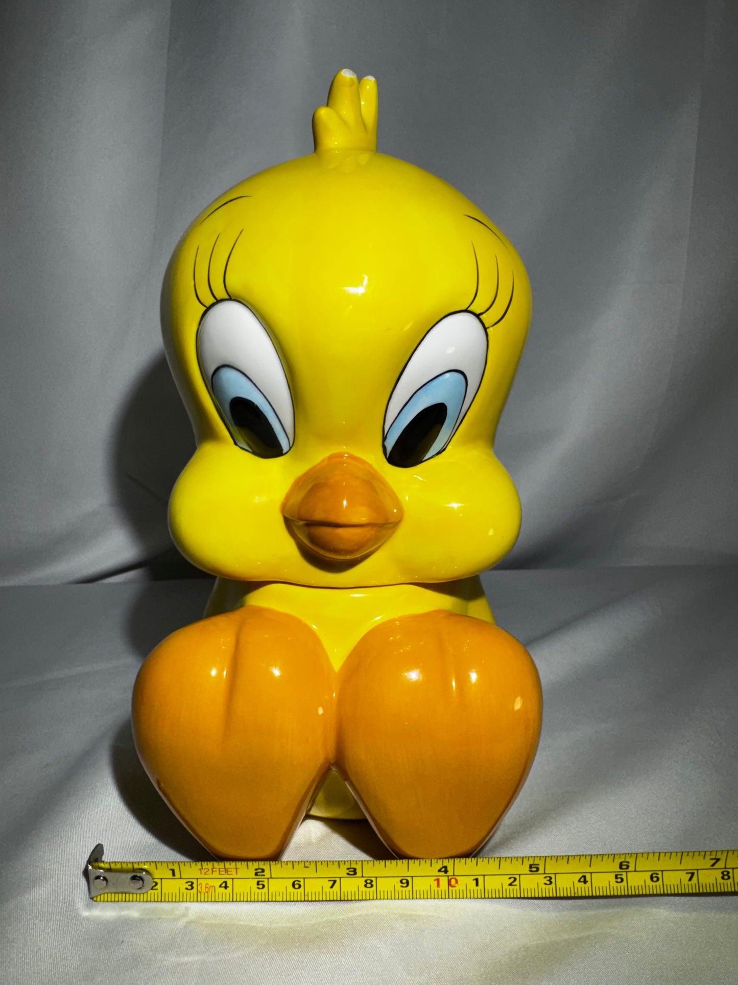 1995 Warner Bros Studio Store Tweety Bird Ceramic Cookie Jar Canister Vintage 9.5”