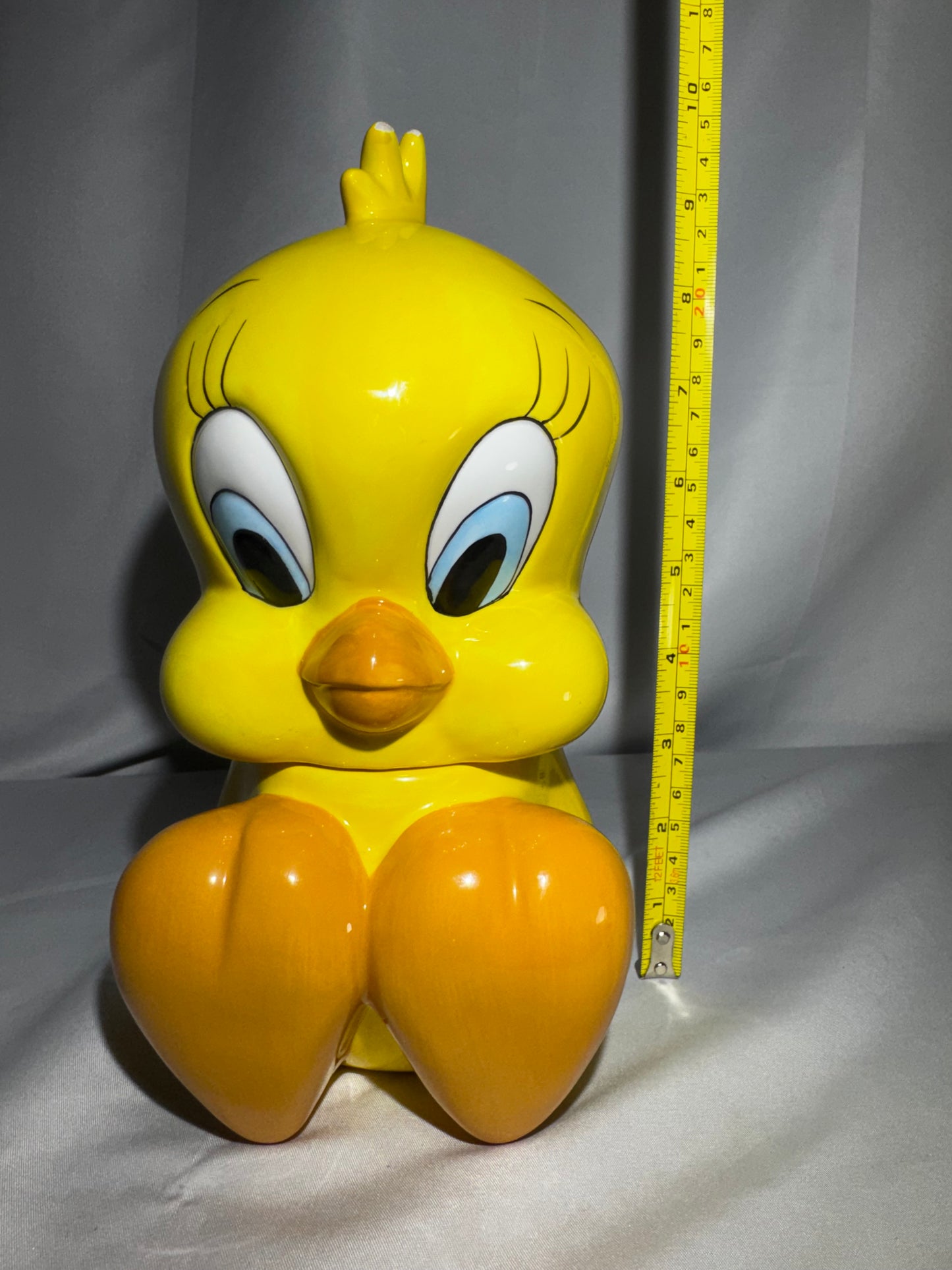 1995 Warner Bros Studio Store Tweety Bird Ceramic Cookie Jar Canister Vintage 9.5”