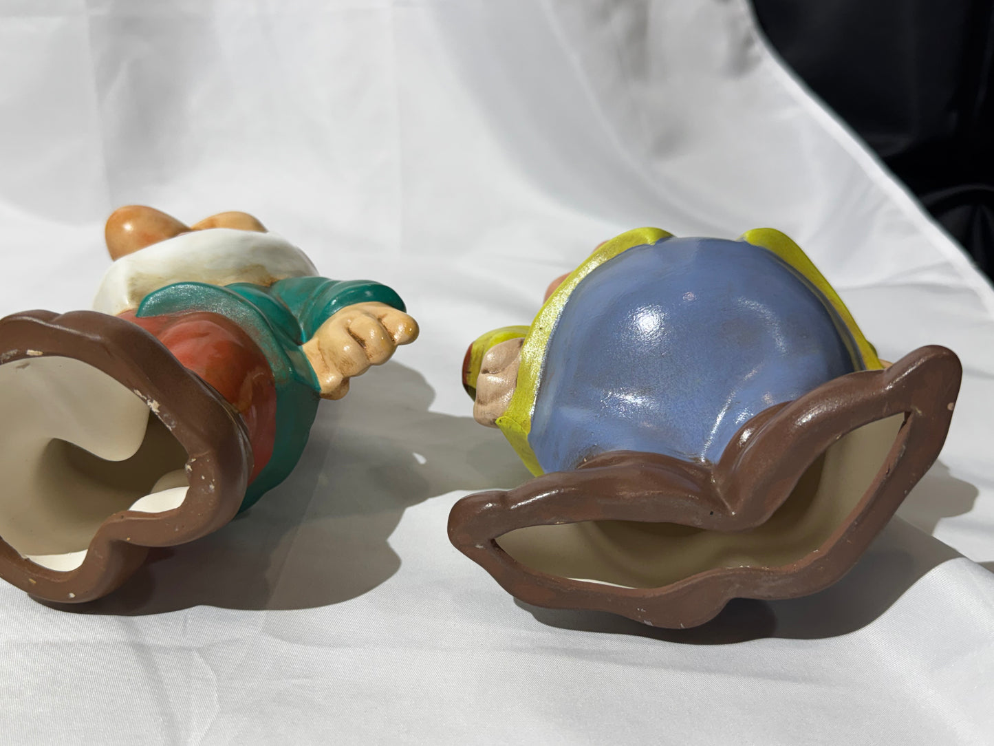 Vintage Walt Disney Prod Snow White & 7 Dwarfs XL Ceramic Set 16” Complete