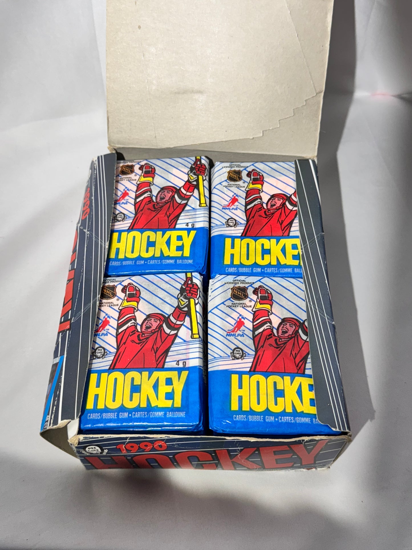 1990 NHL Hockey Cards – O-Pee-Chee – 48 Unopened Packs w/ Bubble Gum