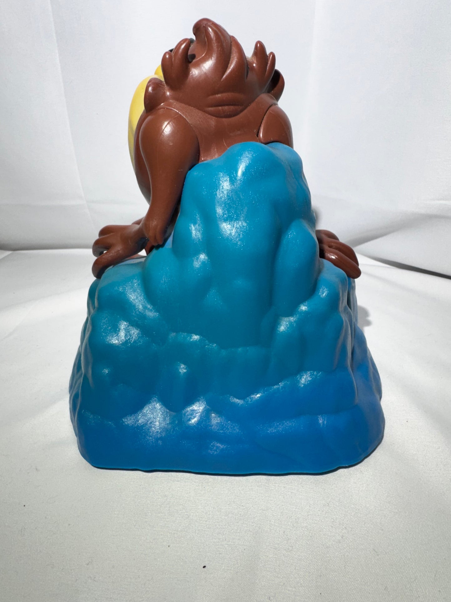 Vintage 1996 Looney Tunes Taz Talking Bank – Blue Glacier Base – Display Piece