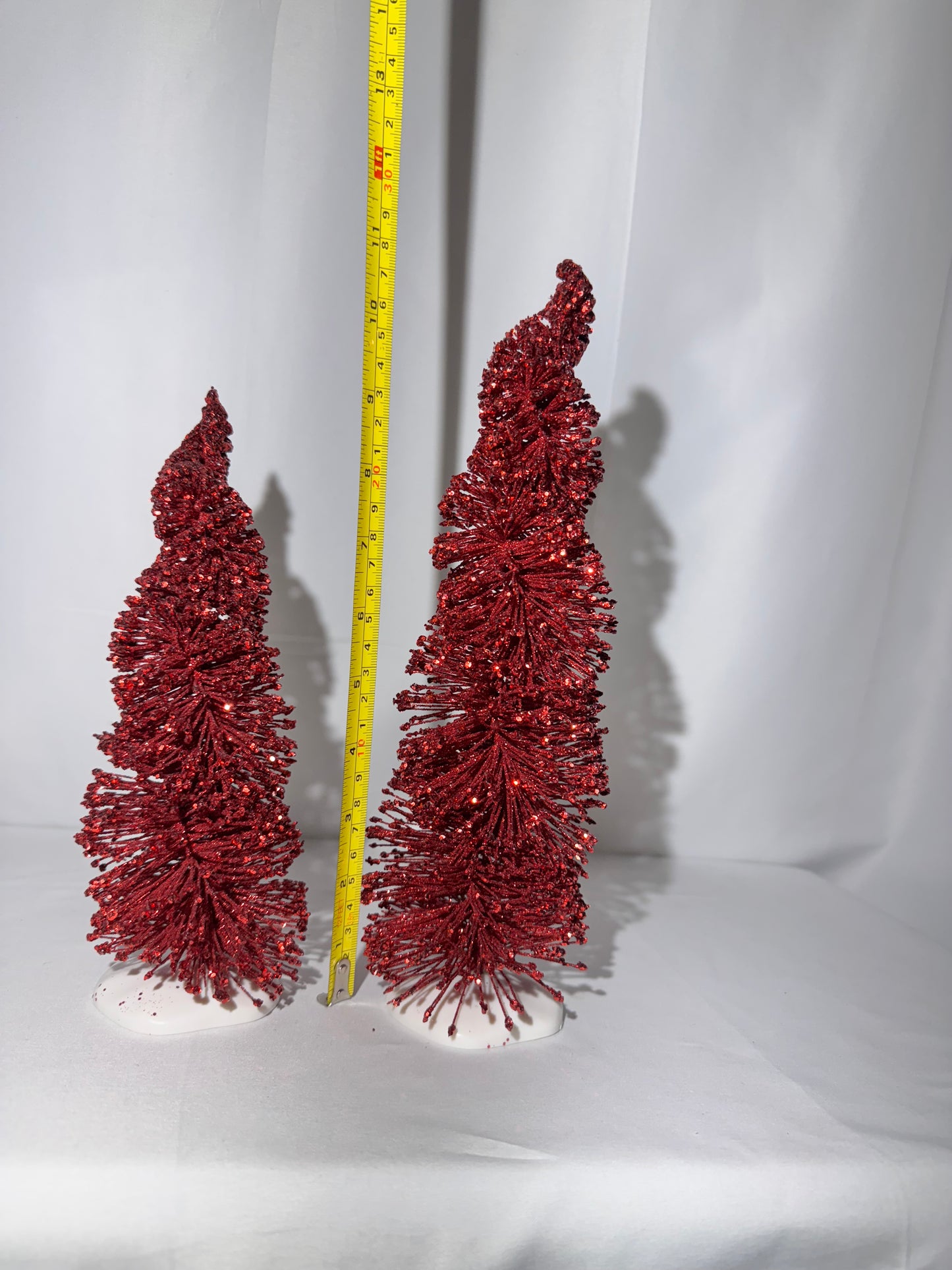Dept 56 Village Accessories Set of 2 Spiral Ruby Trees Item #4038836