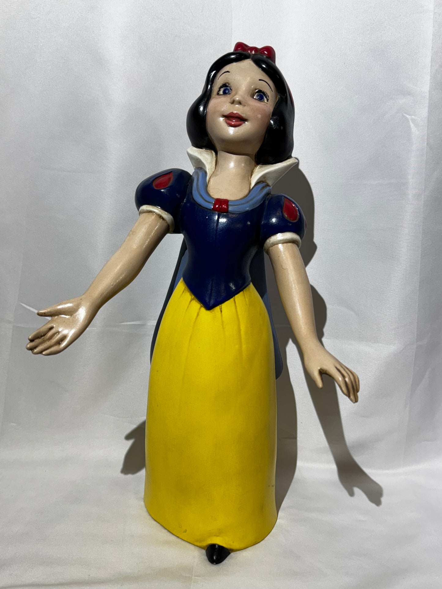 Vintage Walt Disney Prod Snow White & 7 Dwarfs XL Ceramic Set 16” Complete