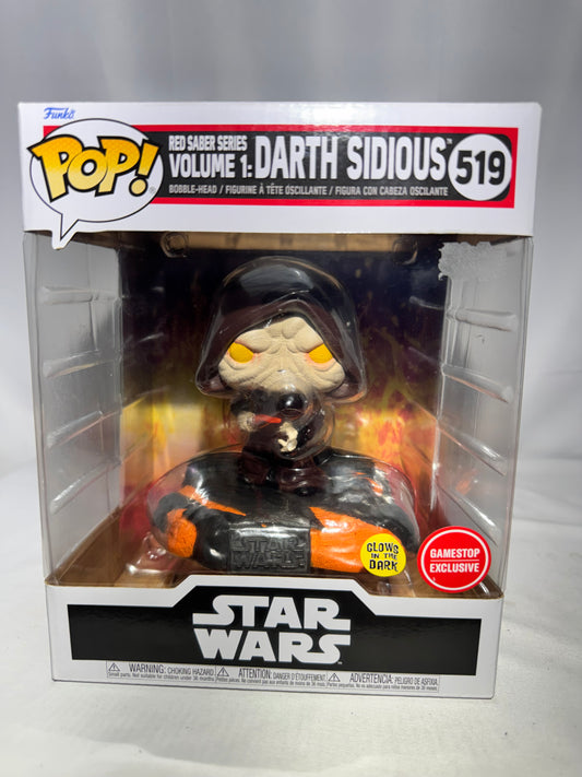 Funko Pop! Star Wars – Red Saber Series Vol. 1 Darth Sidious #519 (GameStop Exclusive, GITD)