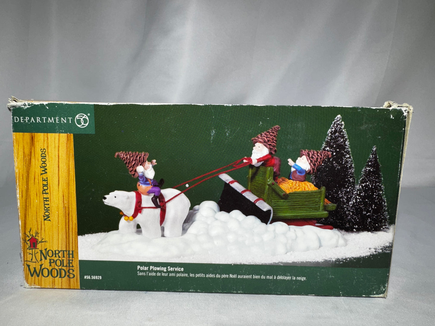 Department 56 North Pole Woods Polar Plowing Service #56.56929 Retired