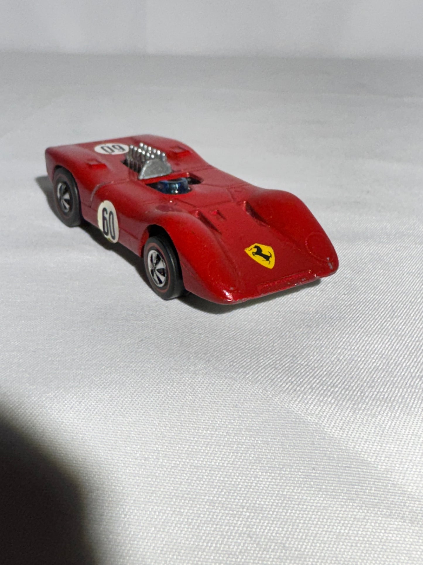 Hot Wheels Redline Ferrari 312P (1969) – Mattel, Hong Kong – US & Foreign Patent Pending