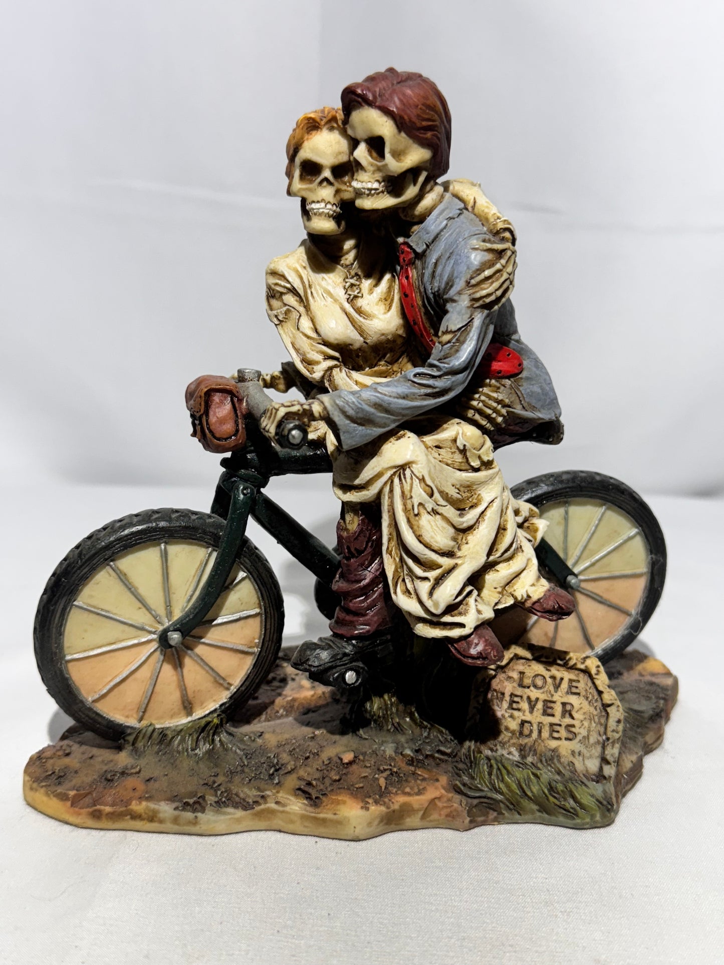 “Hitch a Ride” Skeleton Wedding Figurine – Love Never Dies - Summit Collection