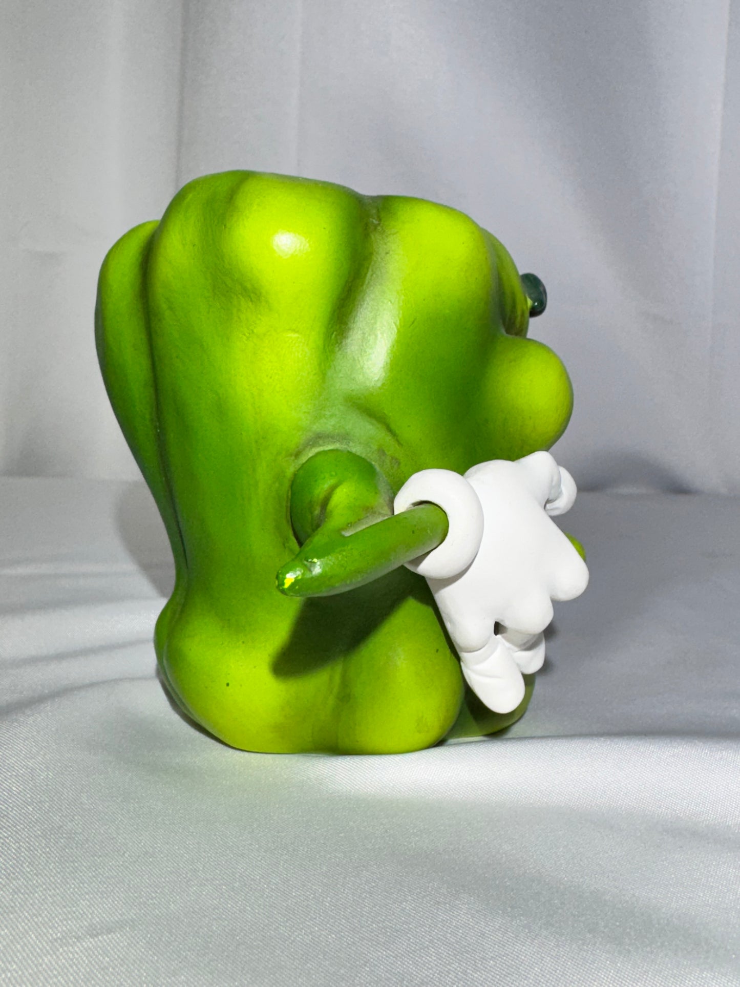 Vintage Giggling Groceries Green Bell Pepper Ceramic Figurine