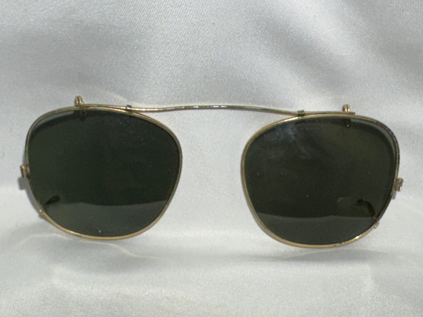 Vintage Bausch & Lomb Ray-Ban Clip-On Sunglasses with Original Ray-Lite Case – Made in USA