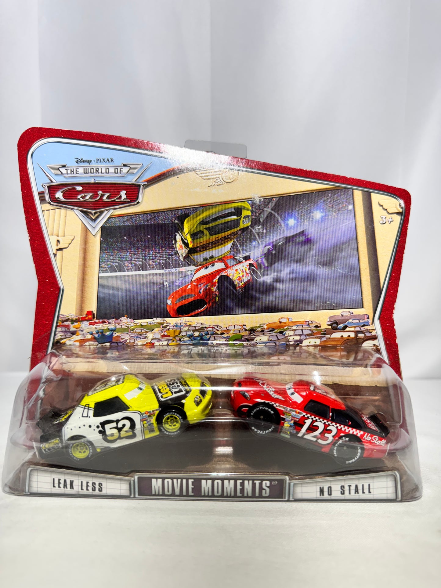 Disney Pixar Cars Movie Moments Leak Less No.52 & No Stall No.123 2-Pack Mattel World of Cars