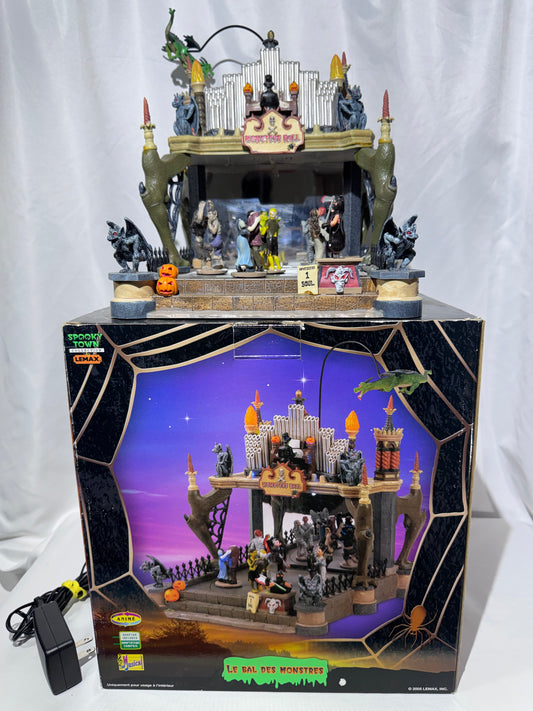Retired Lemax Spooky Town Monsters Ball #54302 – 2005 – Complete & Tested!