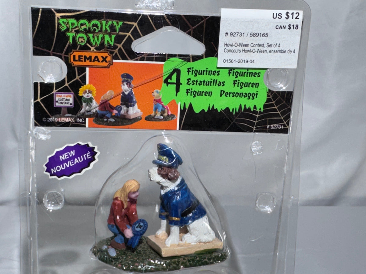 Lemax Spooky Town Howl-O-Ween Contest Set 92731 – Retired 2019 – Original Packaging