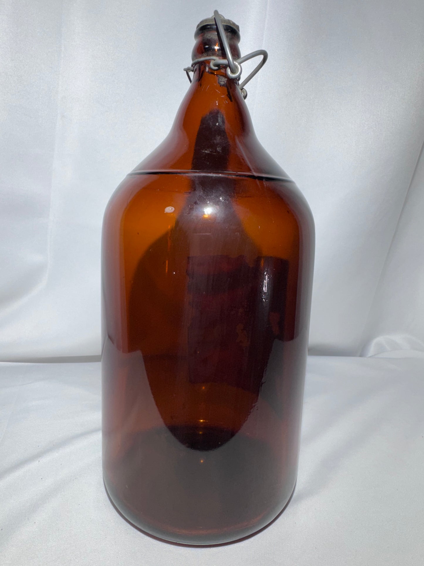 Vintage Bohemian Club Beer Half-Gallon Amber Glass Bottle – Spokane, Washington