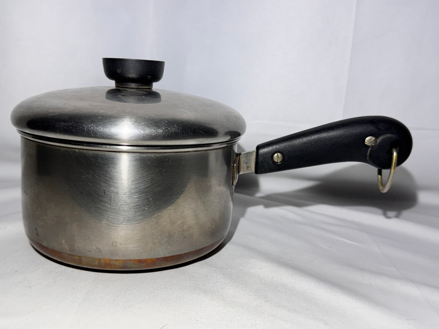 Vintage Revere Ware Copper Bottom Cookware Set – 10 Pieces w/ Lids | Bakelite Handles
