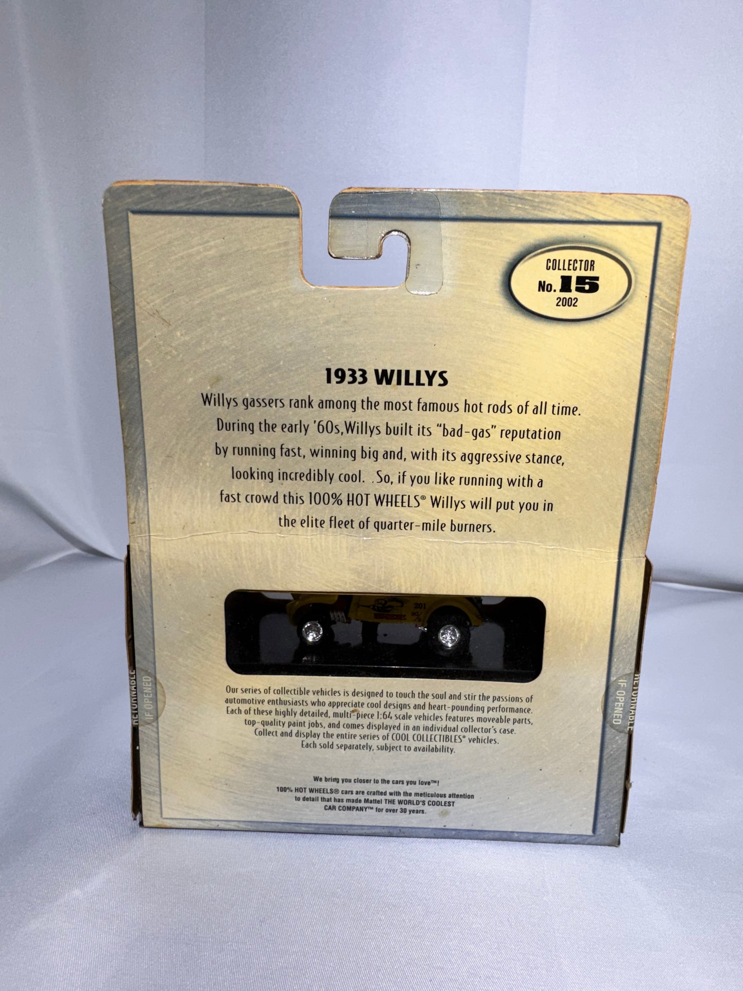 Hot Wheels 1933 Willys “Killer Bee” Limited Edition Diecast (Mattel)