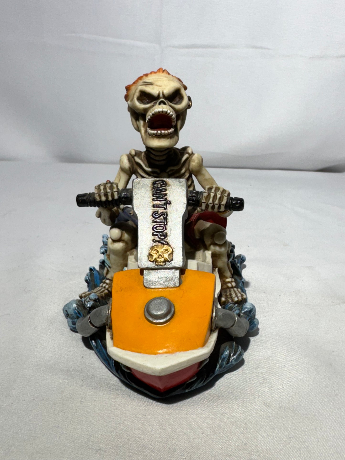 Summit Collection Skeleton “Can’t Stop” Jet Ski Figurine – American Flag Swim Shorts