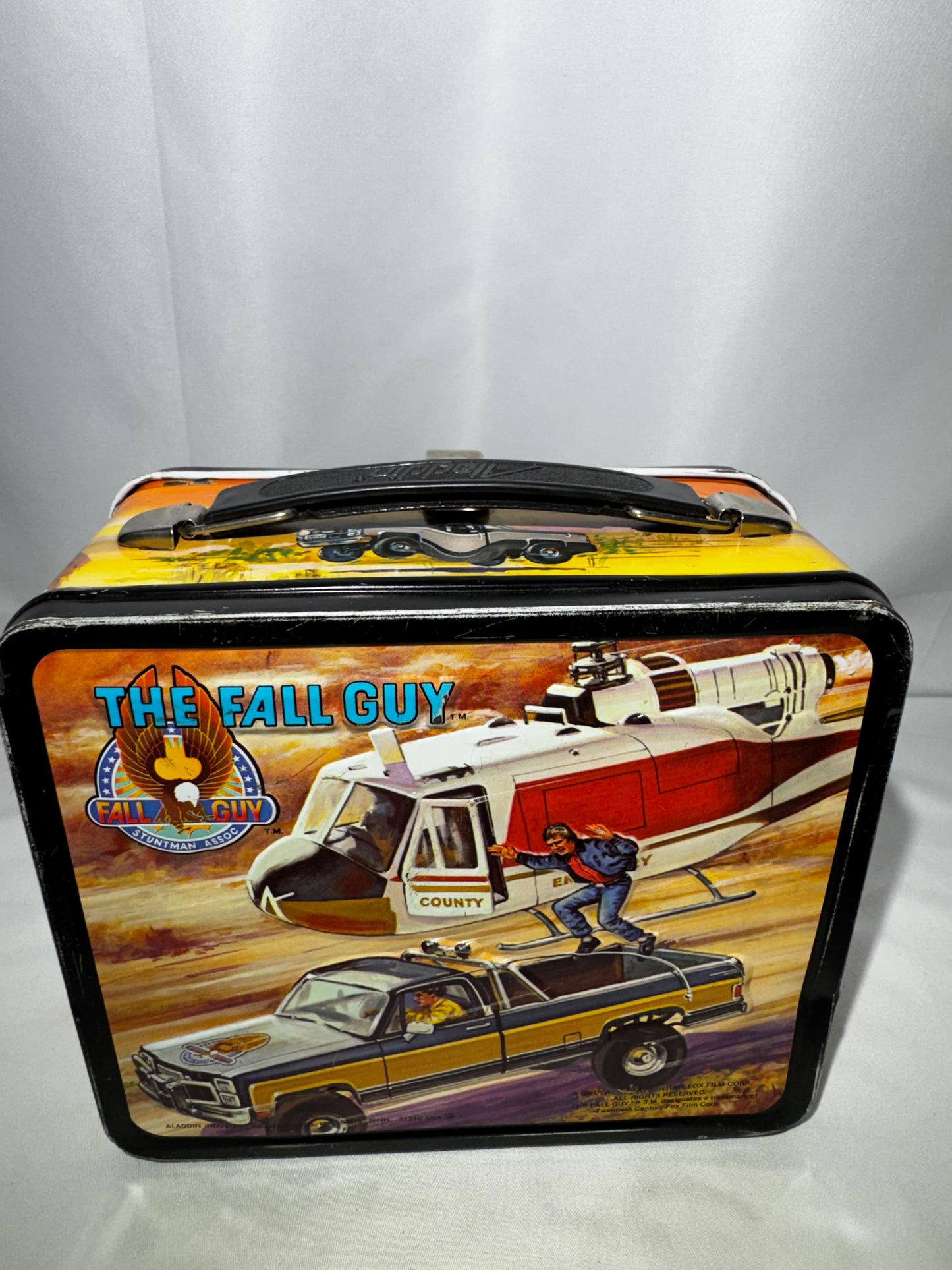 Vintage 1981 The Fall Guy Metal Lunch Box with Original Thermos – Aladdin Industries