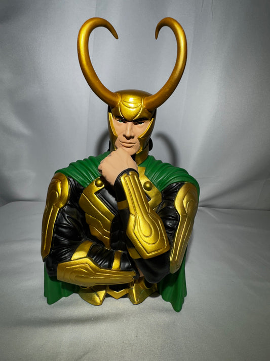 Marvel Loki PVC Bust Coin Bank Monogram Direct #68173