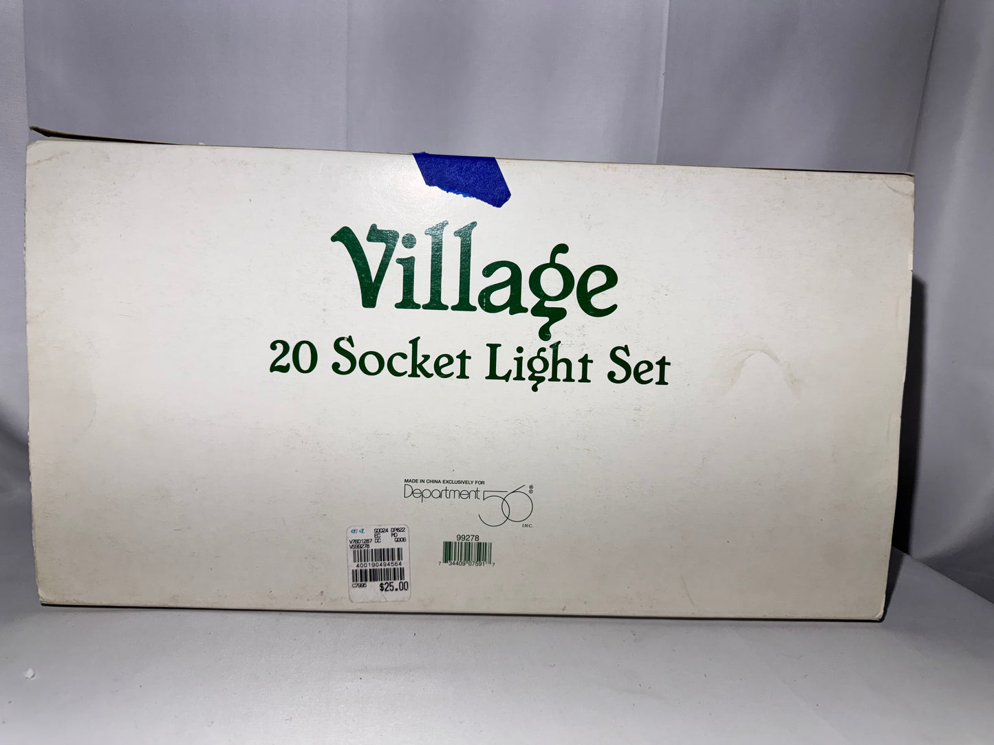 Department 56 Village 20 Socket Light Set w/ Original Box – Item #99278 Works Great!