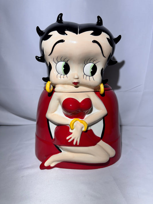 Betty Boop Cookie Jar -Red Dress King Features - Pacific 2007