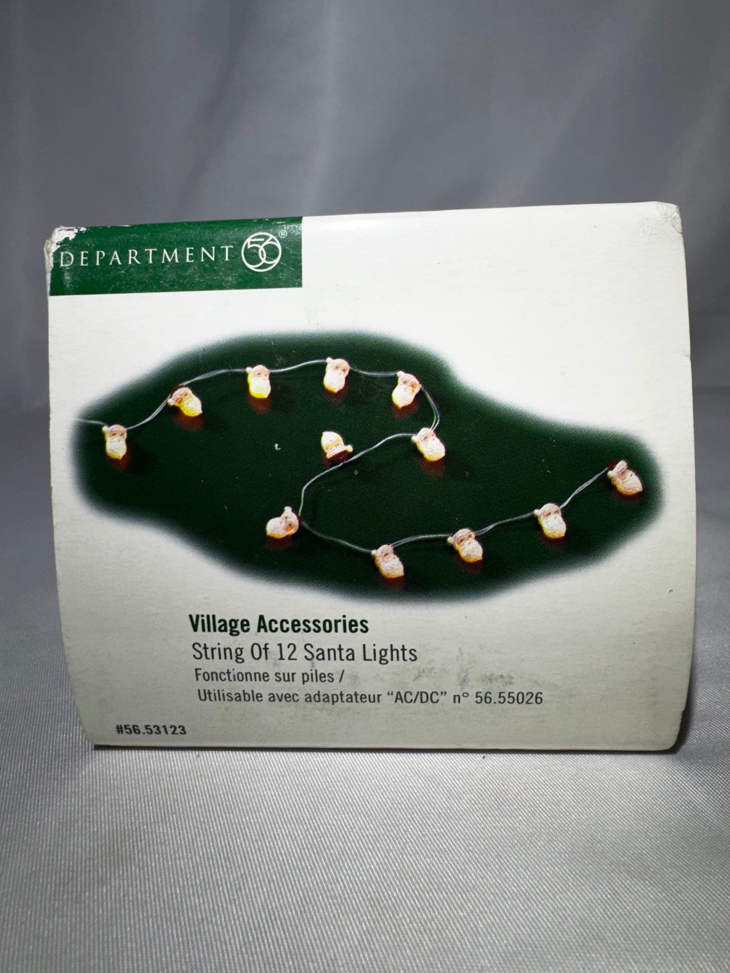 Department 56 String of 12 Santa Lights Village Accessory #53123