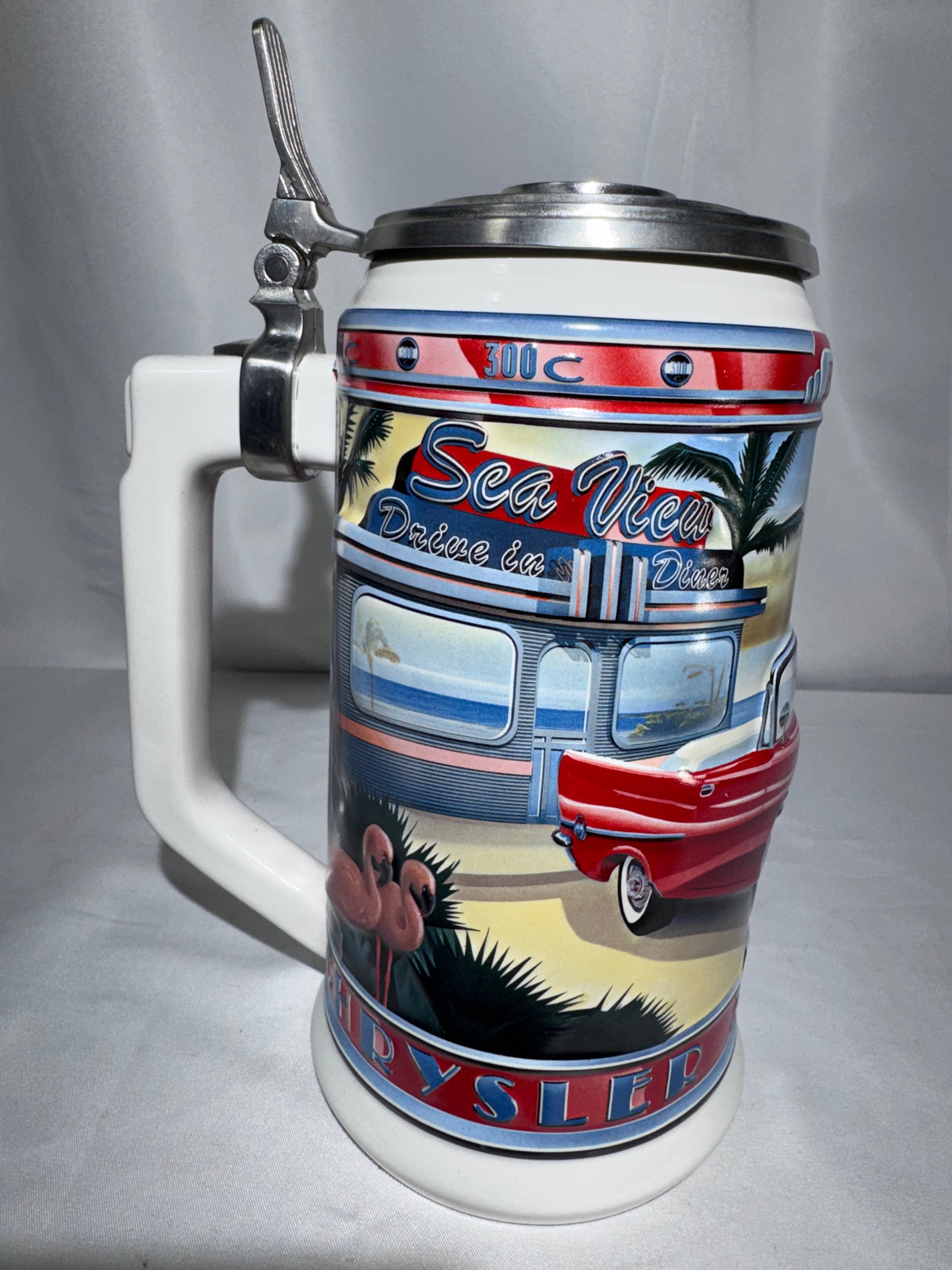 Budweiser 1957 Chrysler 300C Convertible Beer Stein – Classic Car Series – 2003 – Box & COA