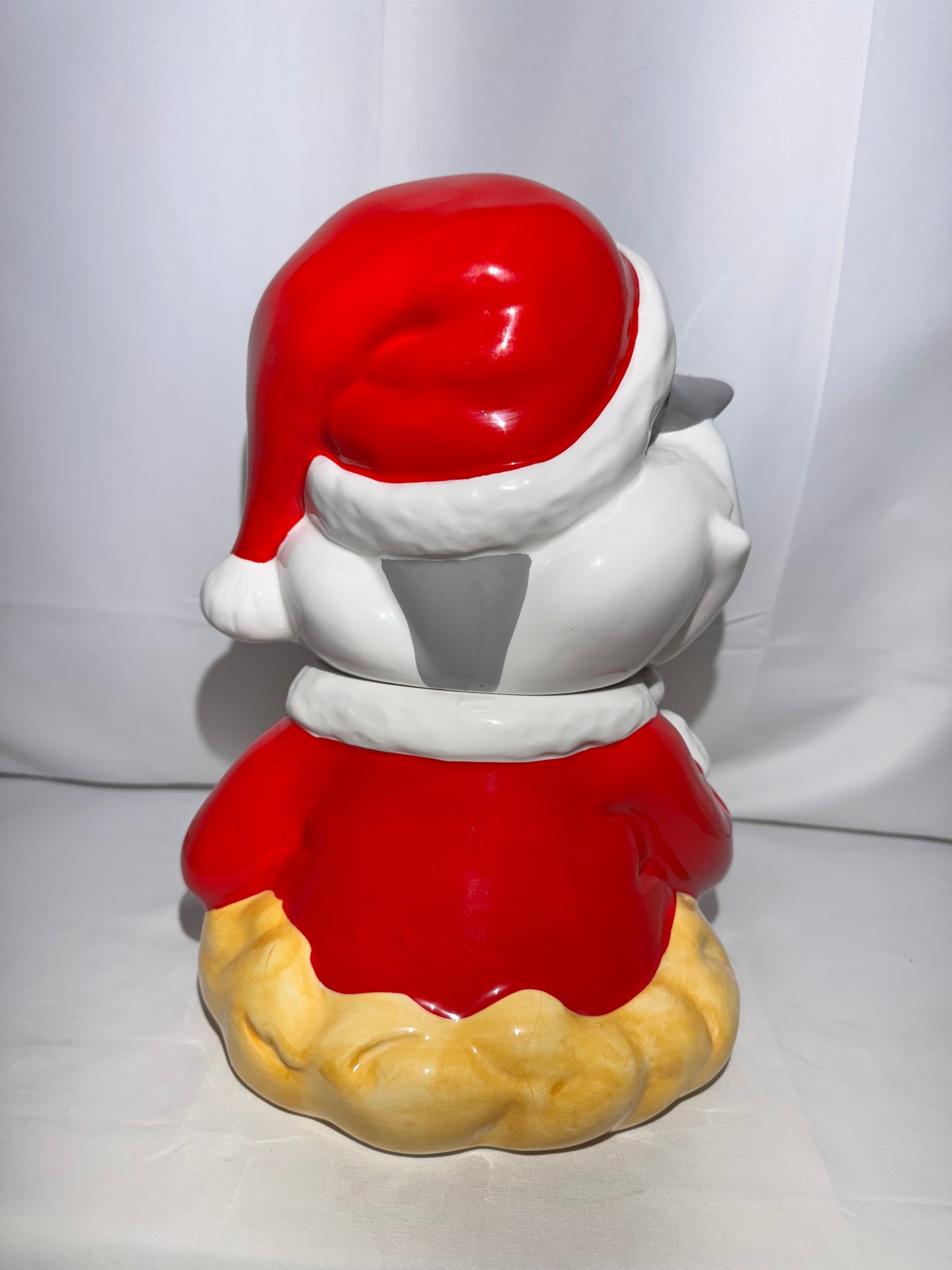 Vintage 1993 Looney Tunes Bugs Bunny Santa Cookie Jar Warner Brothers Christmas