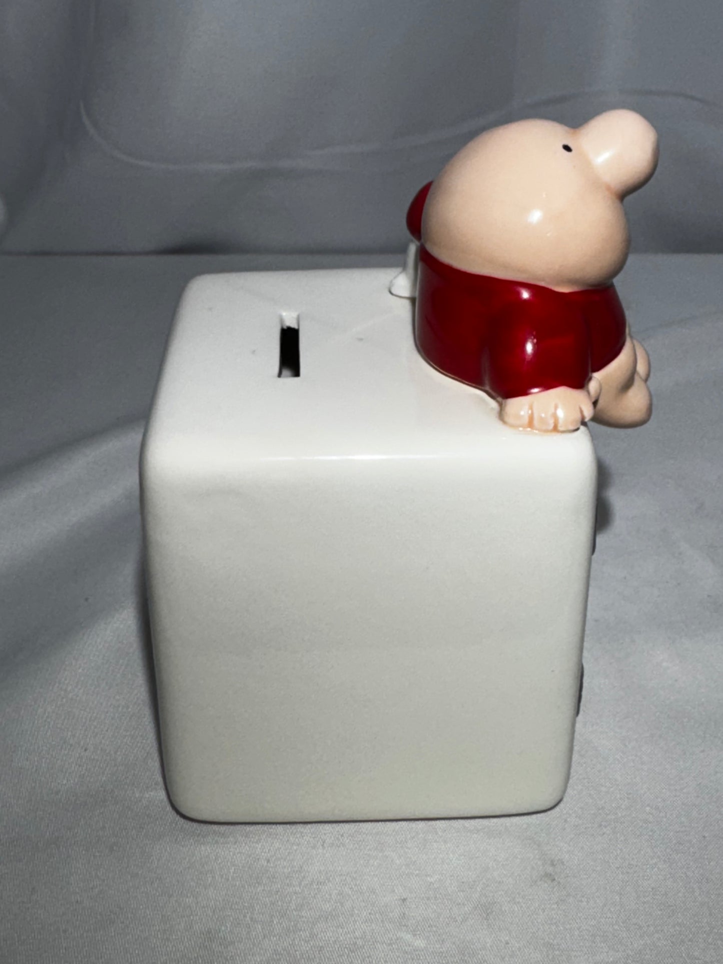 Vintage 1980s Tom Wilson Ziggy “For Safe Keeping” Ceramic Piggy Bank
