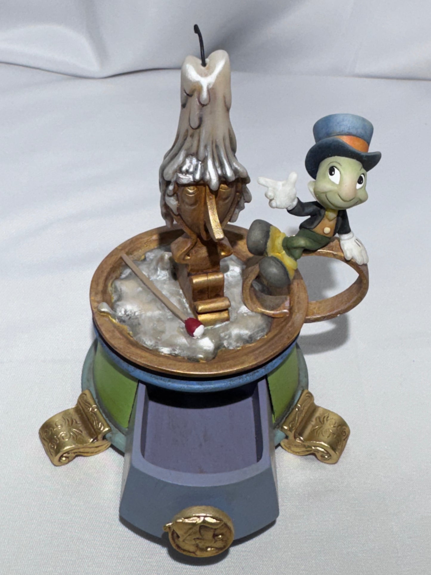 Disney Jiminy Cricket Animated Treasures Keepsake Box Pinocchio COA Coin RARE