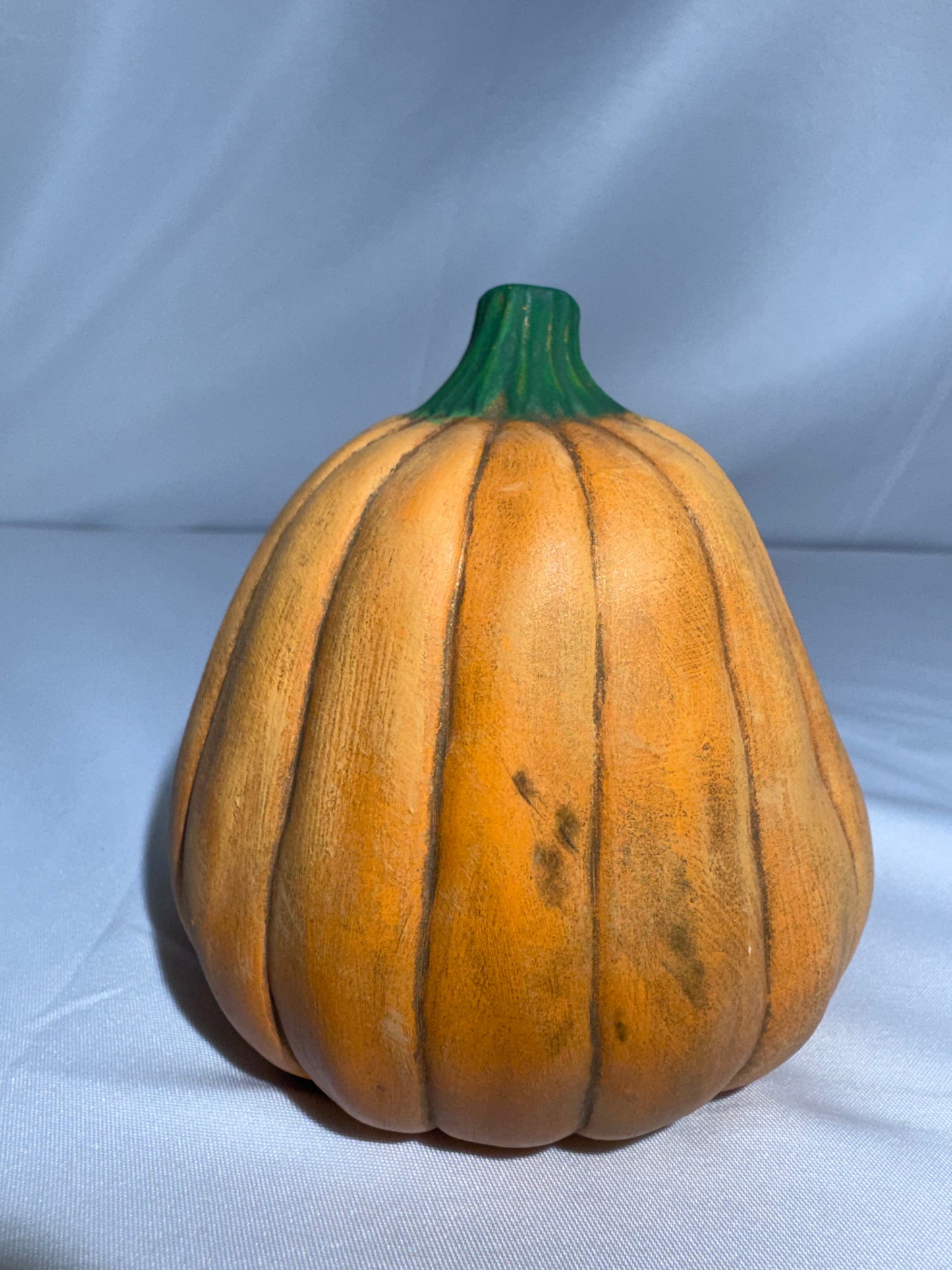 Vintage Hand-Painted Ceramic Pumpkin Figurine – Baby Face – CB 2000