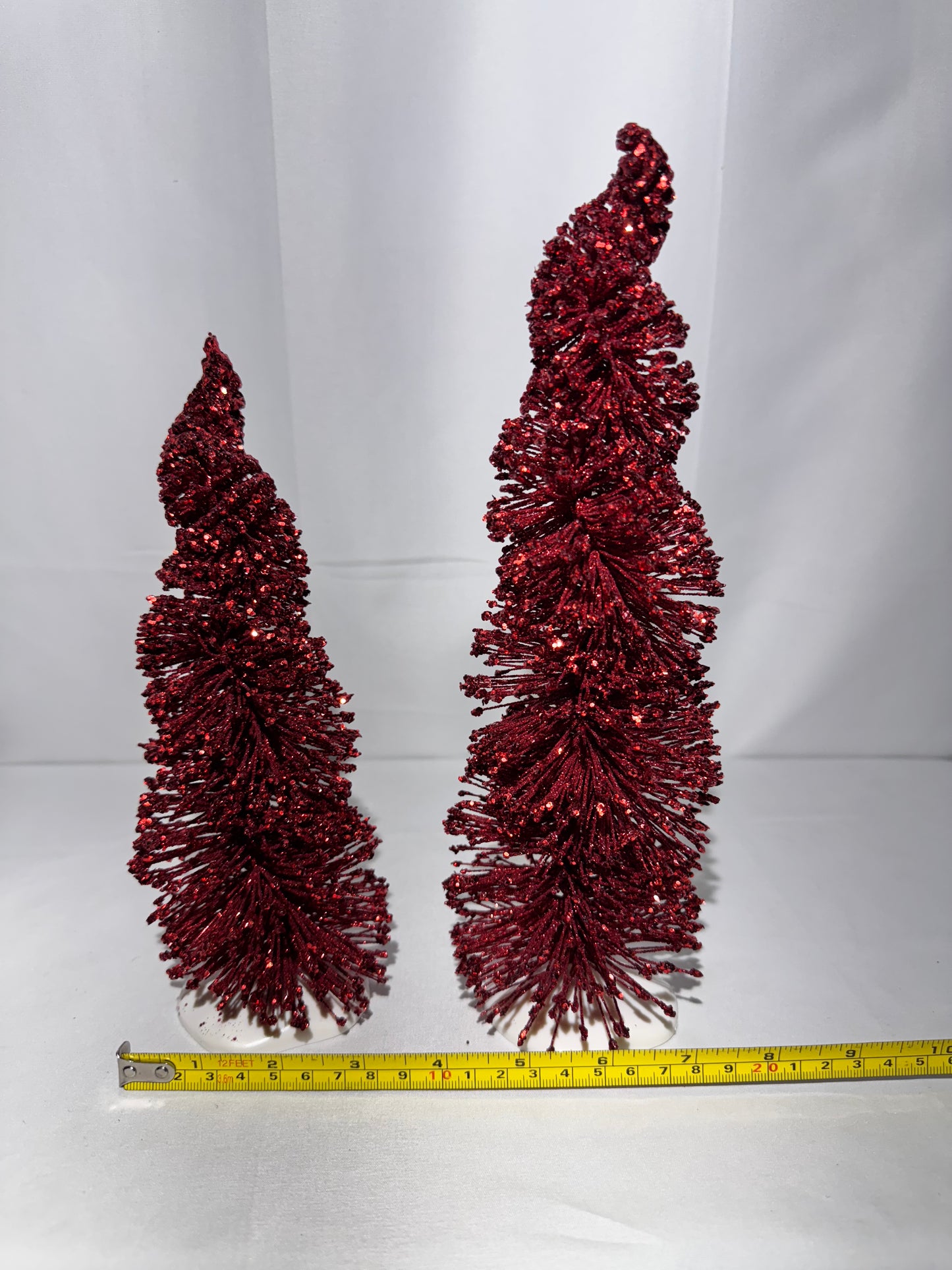 Dept 56 Village Accessories Set of 2 Spiral Ruby Trees Item #4038836