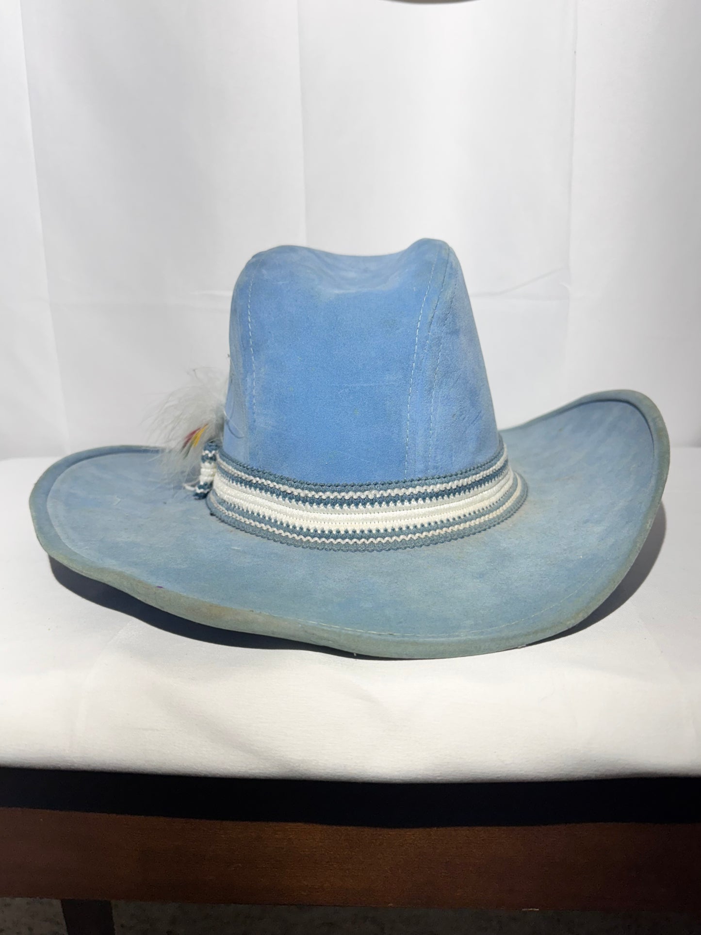 Vintage Carolina Tar Heels Suede Cowboy Hat – Size Medium