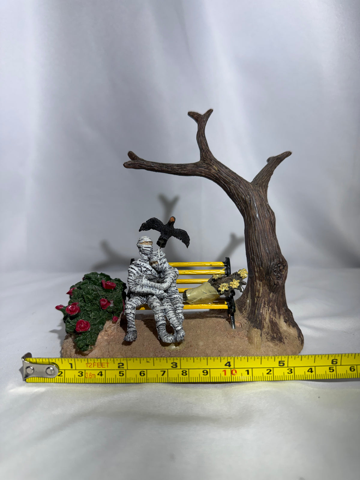Lemax Spooky Town “Wrapped Up in Each Other” Mummy Couple Figurine – 2008 Retired