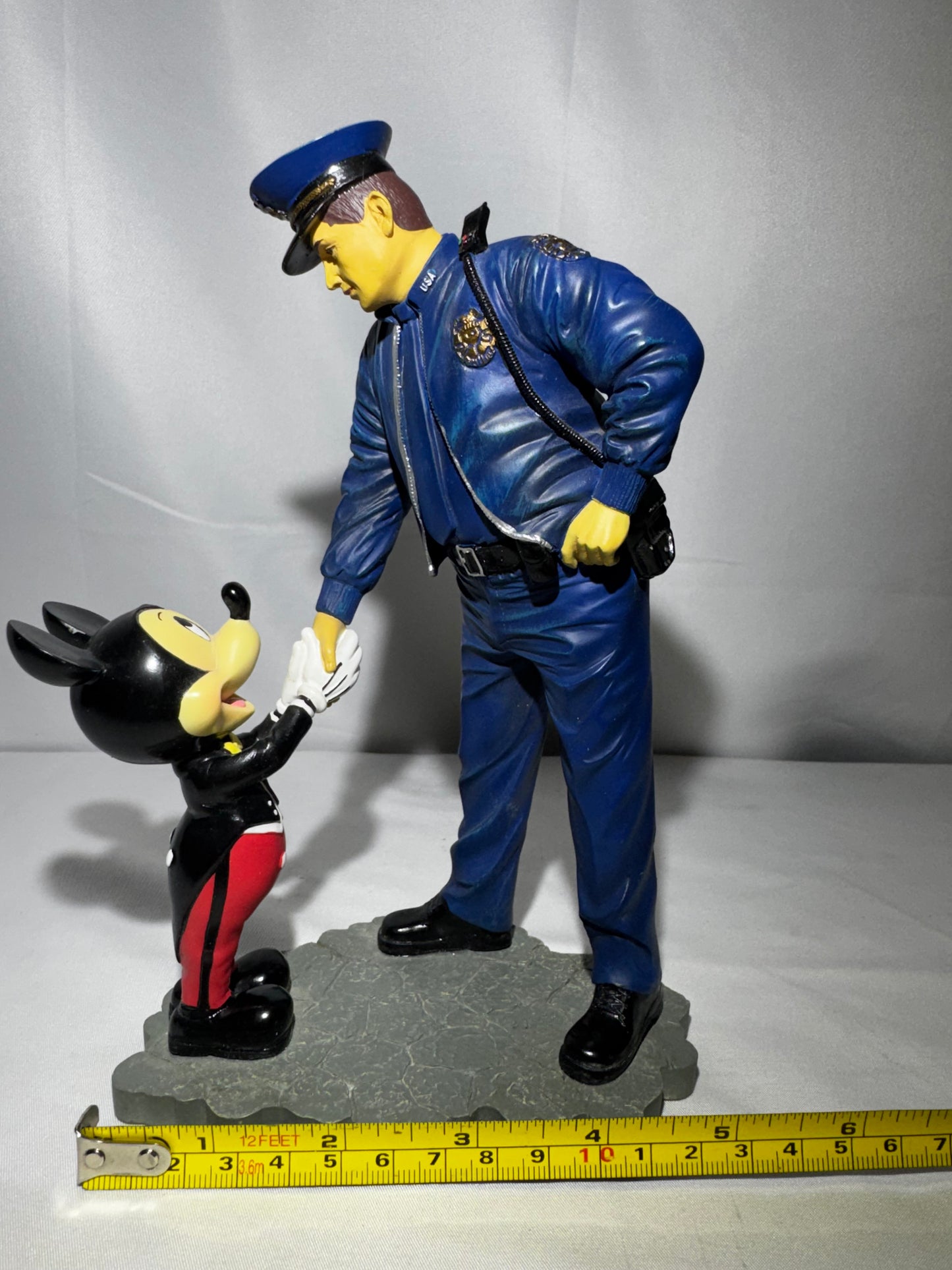 Disney Tribute to Law Enforcement Mickey Mouse Resin Figurine – William Silvers – 8”