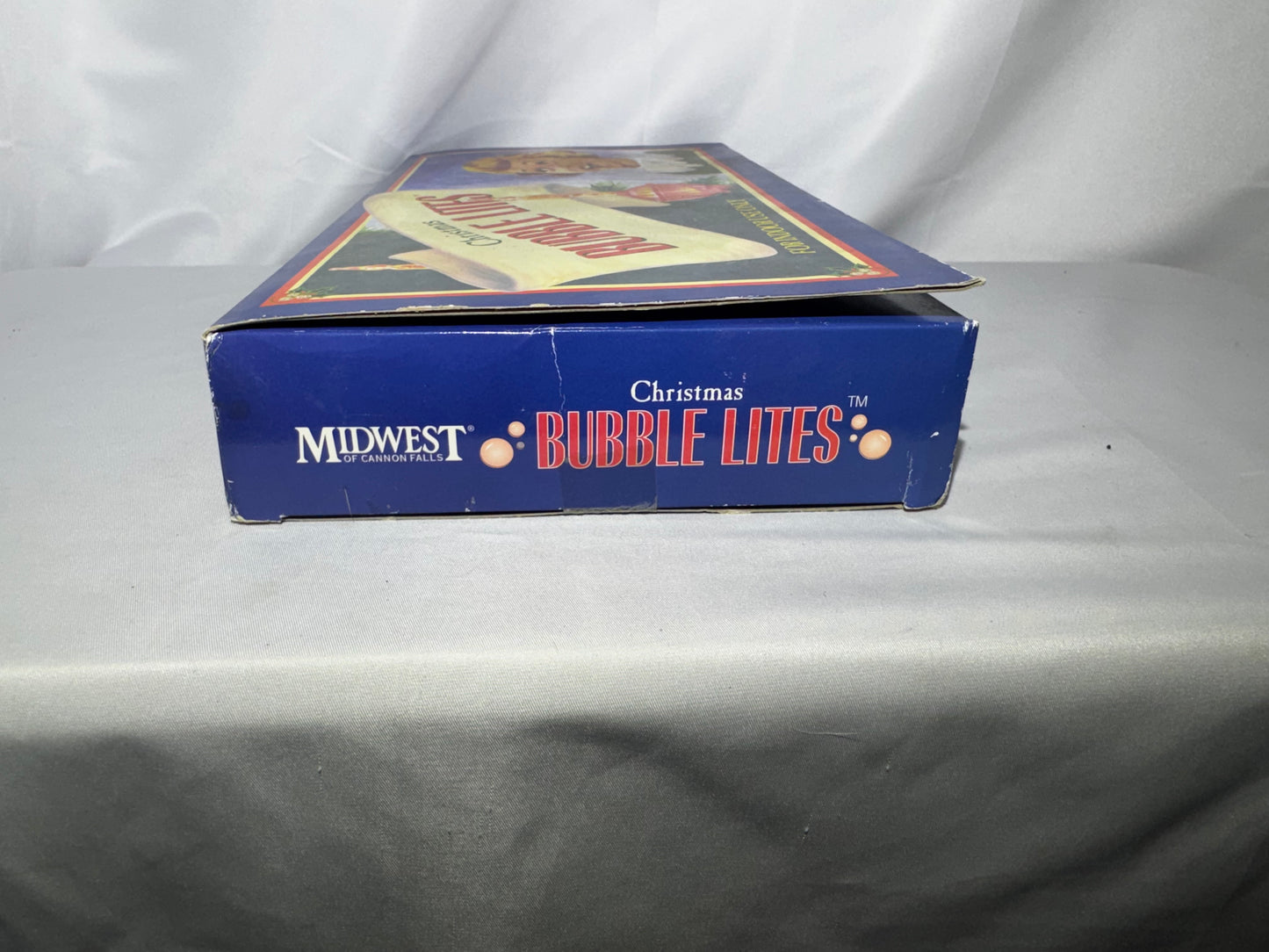 Vintage Midwest of Cannon Falls Christmas Bubble Lites Set of 7 Indoor Lights w/ Box