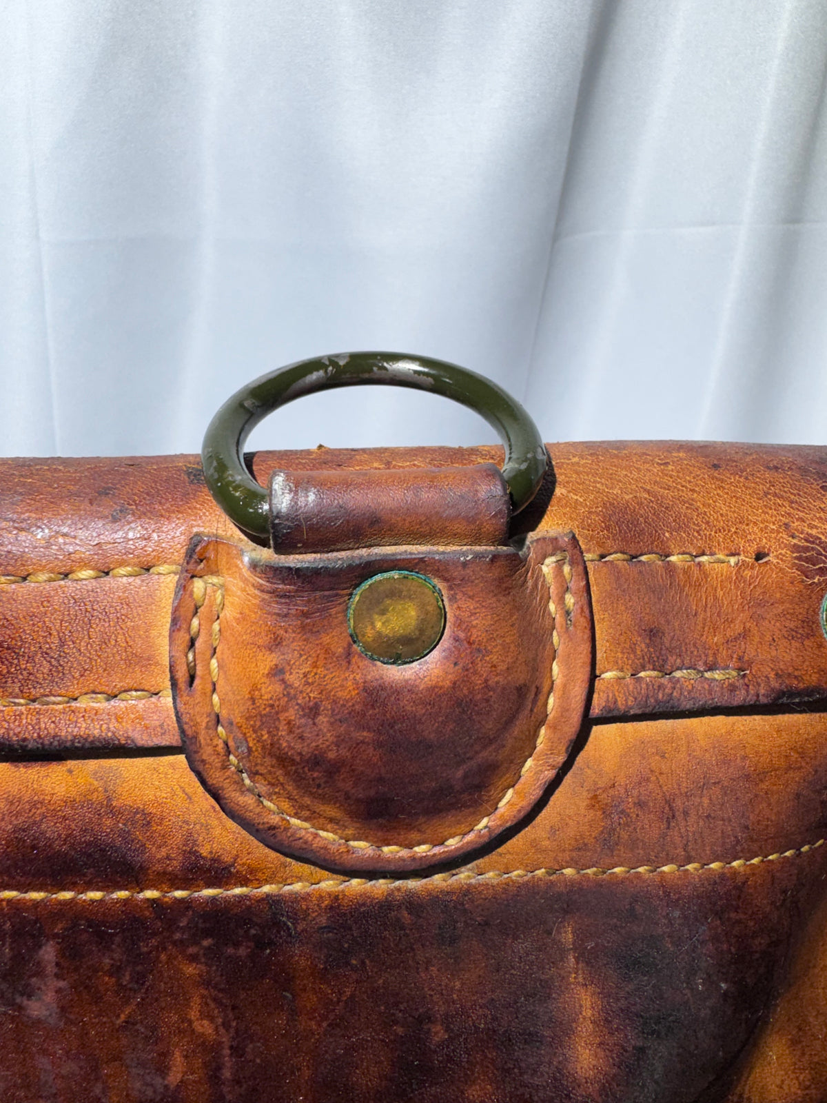 Vintage WWII-Era U.S. Mail Leather Postal Carrier / Messenger Bag – Heavy-Duty Leather – Bona Allen