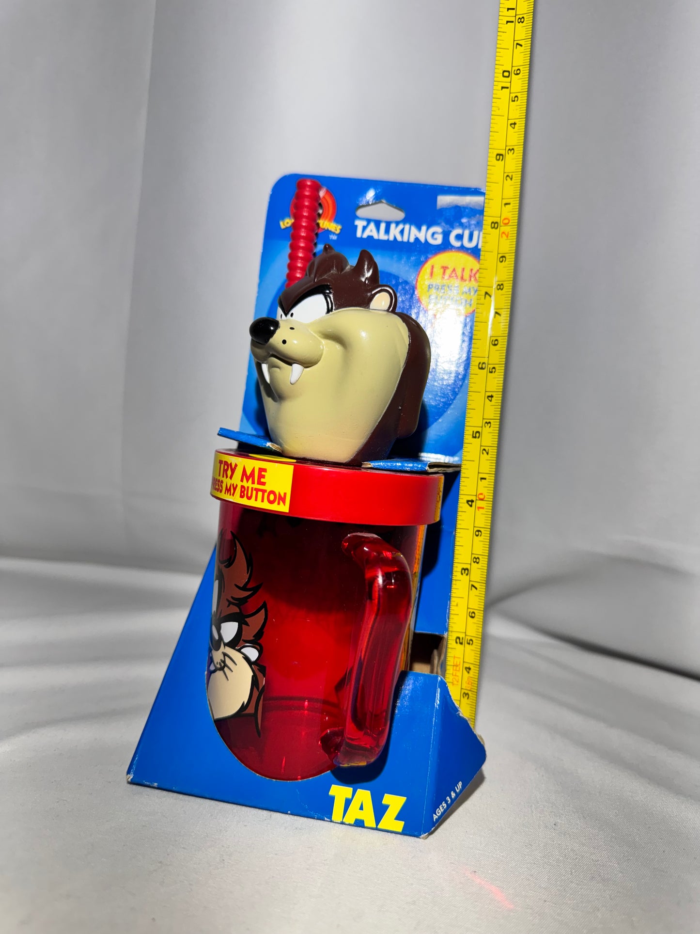 Vintage Looney Tunes Taz Talking Spill-Proof Cup – In Box