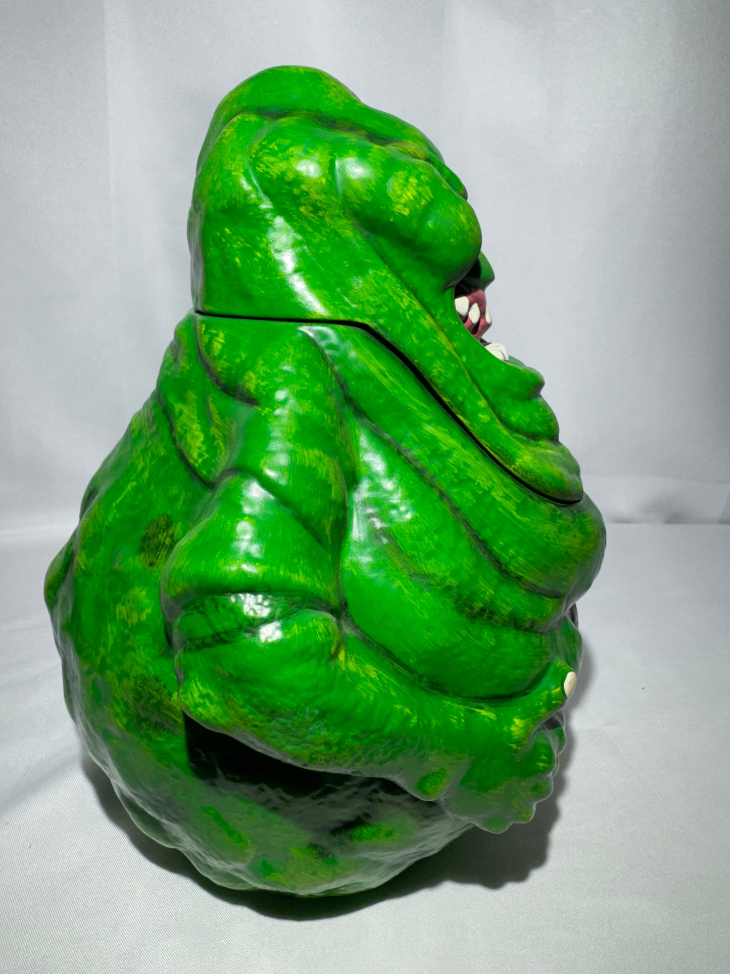 Rare Vintage Ghostbusters Slimer Ceramic Cookie Jar 9” Hand Painted No Box