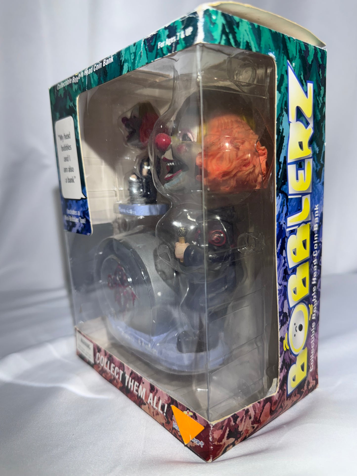 2002 Slipknot Slipknot Bobblerz Shawn “Clown” Crahan Bobblehead Coin Bank + Mini