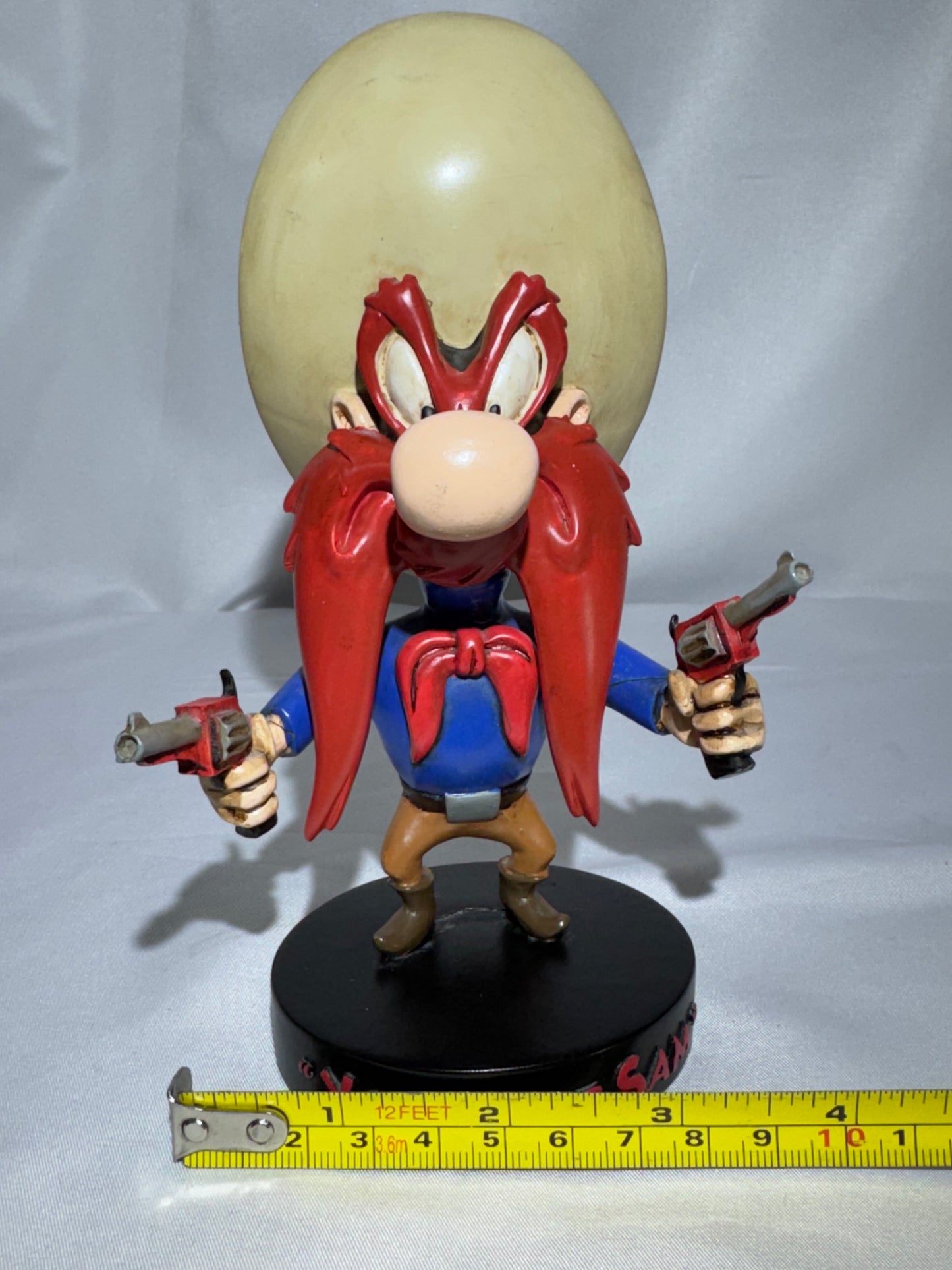 Vintage 1993 Warner Bros Yosemite Sam Bobblehead Looney Tunes Figure Rare-read