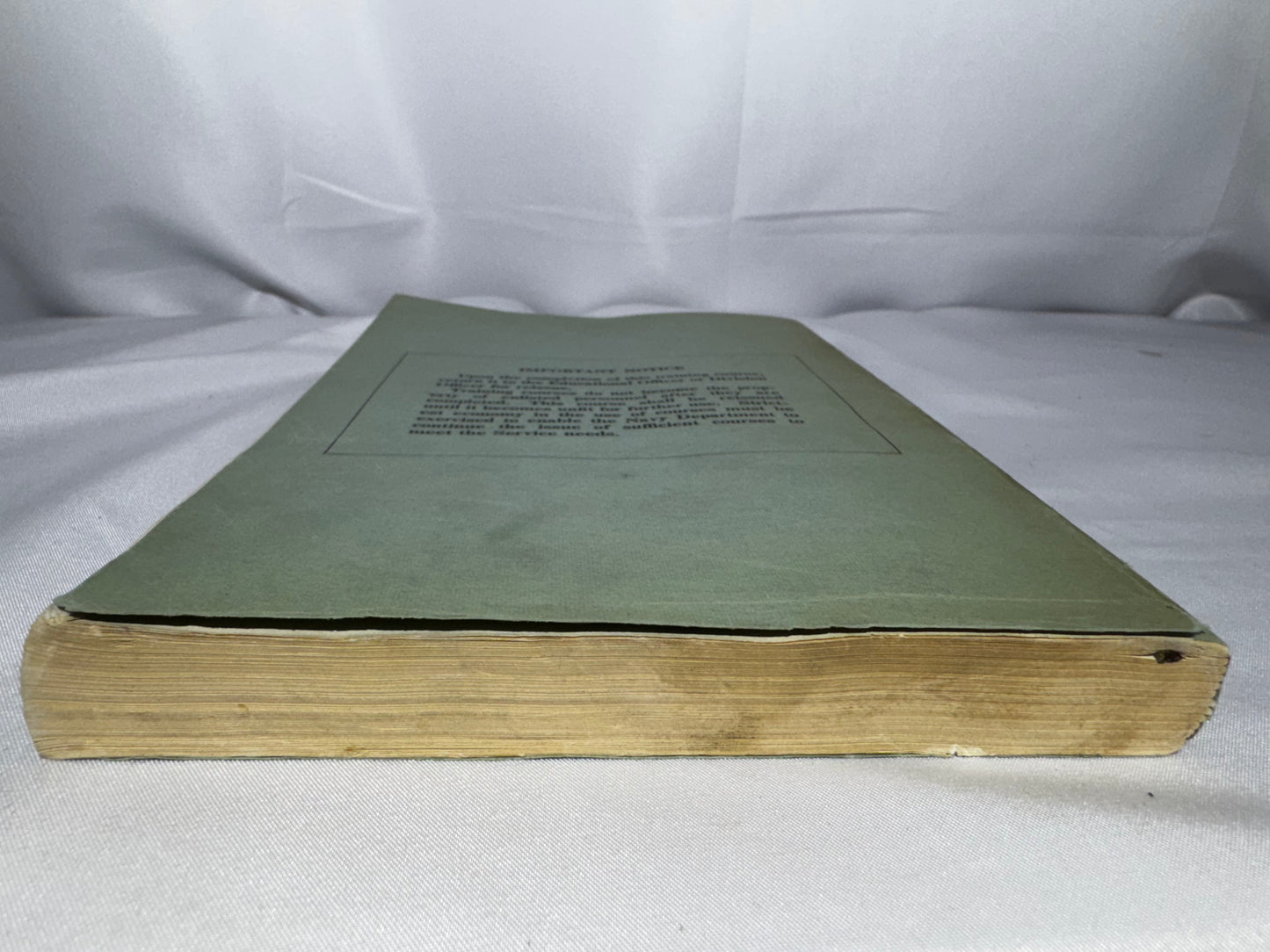 Vintage 1942 U.S. Navy General Training Course Petty Officers 3C & 2C WWII Manual - book