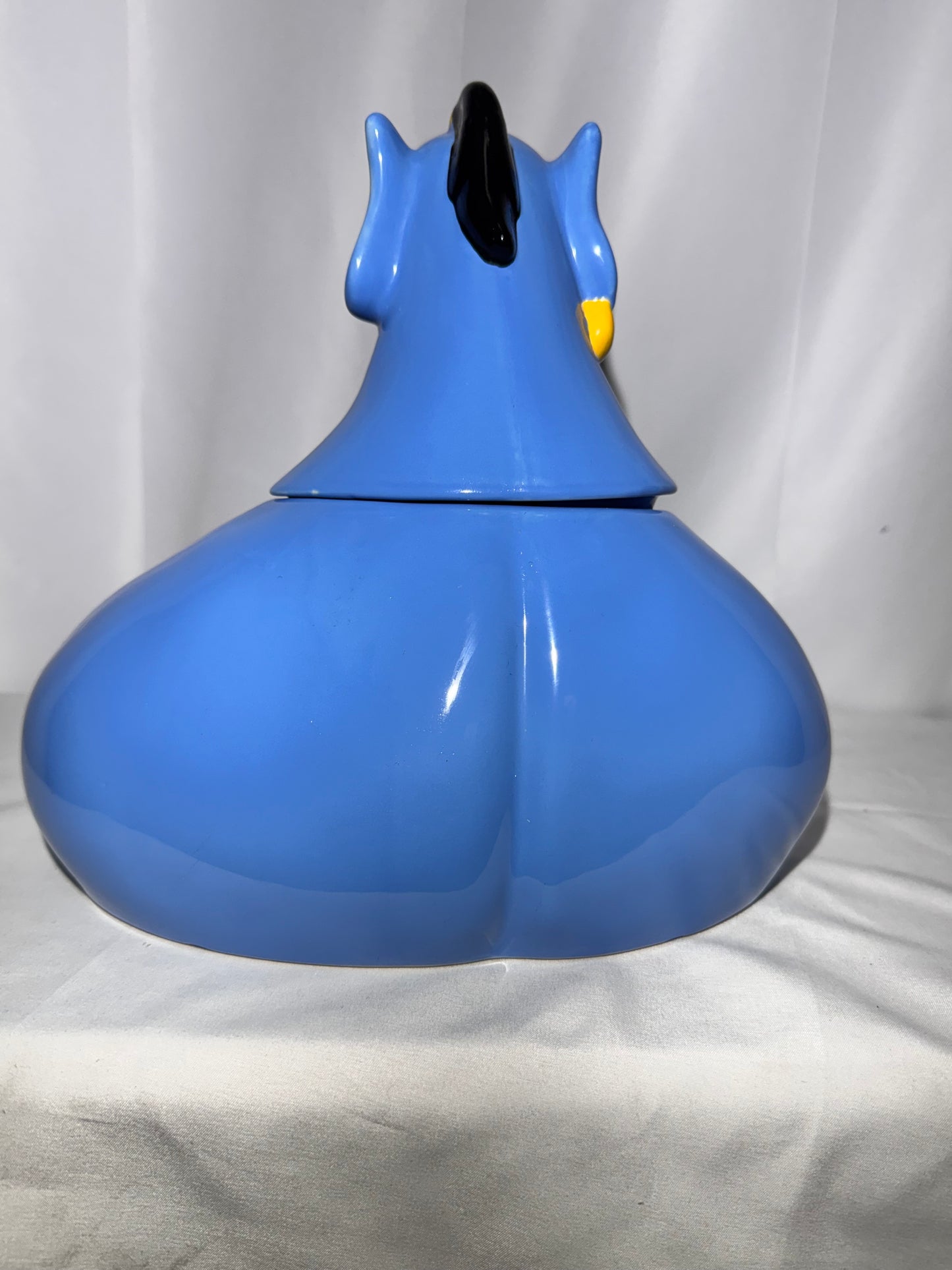 Vintage Disney Aladdin Genie Ceramic Cookie Jar Bust Thailand 10”