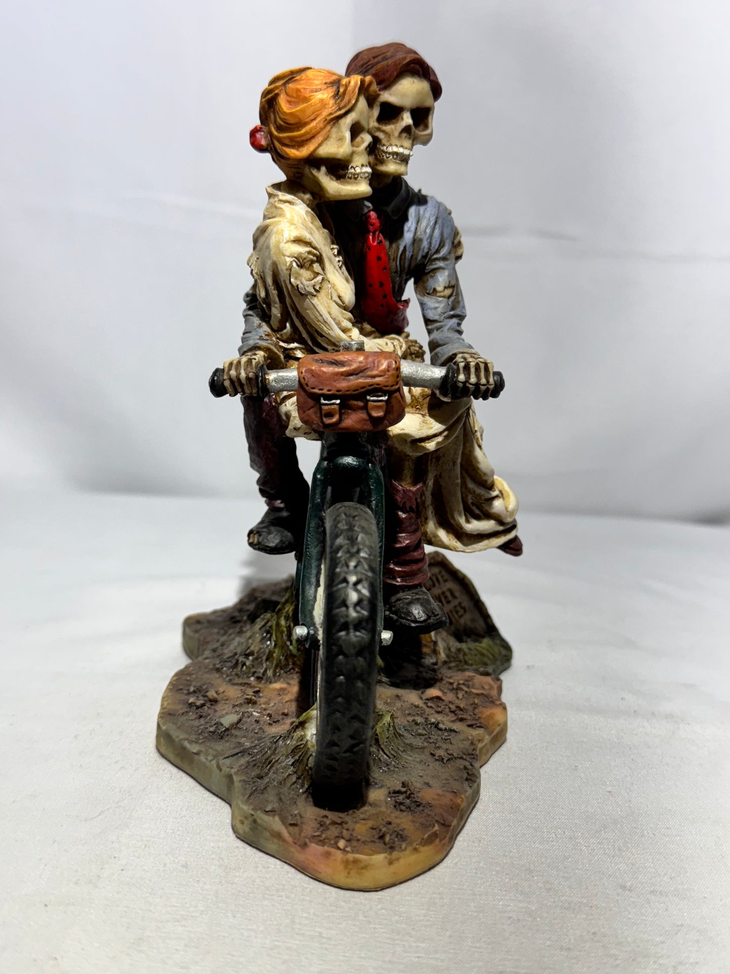 “Hitch a Ride” Skeleton Wedding Figurine – Love Never Dies - Summit Collection