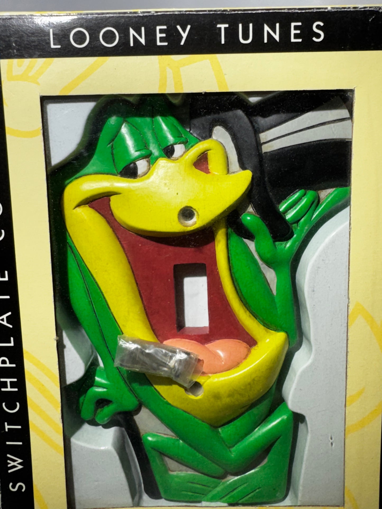 Vintage 1995 Looney Tunes Michigan J. Frog Ceramic Light Switch Plate Cover