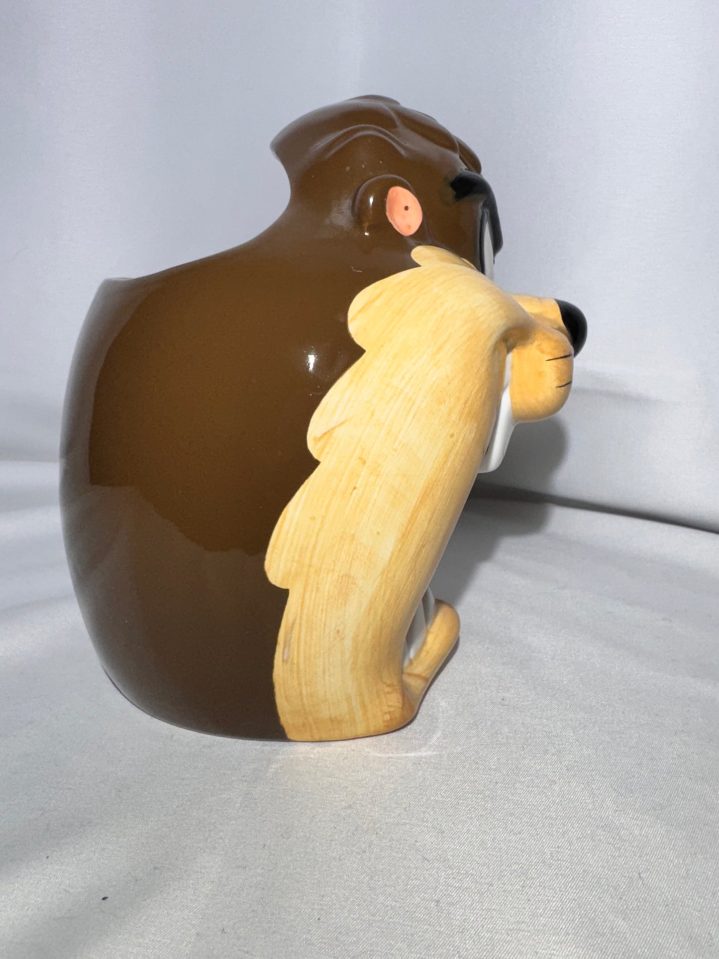 Vintage 1993 Warner Bros. Taz Ceramic Jar / Desk Organizer